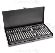 Bit set, 1/2", 3/8", CrV, 40 kom